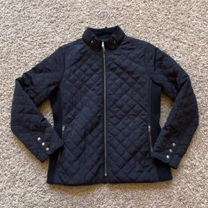Market & Spruce Black Quilted Puffer Jacket
